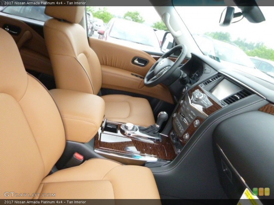 Tan Interior Front Seat for the 2017 Nissan Armada Platinum 4x4 #120586357