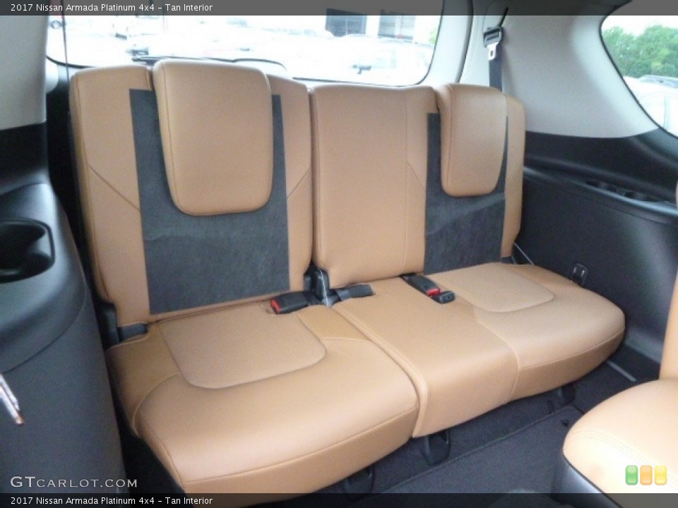 Tan Interior Rear Seat for the 2017 Nissan Armada Platinum 4x4 #120586405