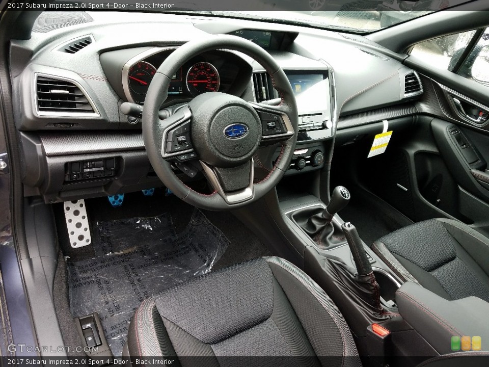 Black Interior Photo for the 2017 Subaru Impreza 2.0i Sport 4-Door #120602198
