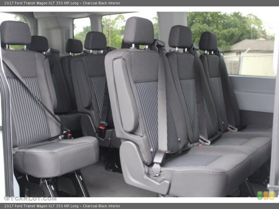Charcoal Black Interior Rear Seat for the 2017 Ford Transit Wagon XLT 350 MR Long #120605678