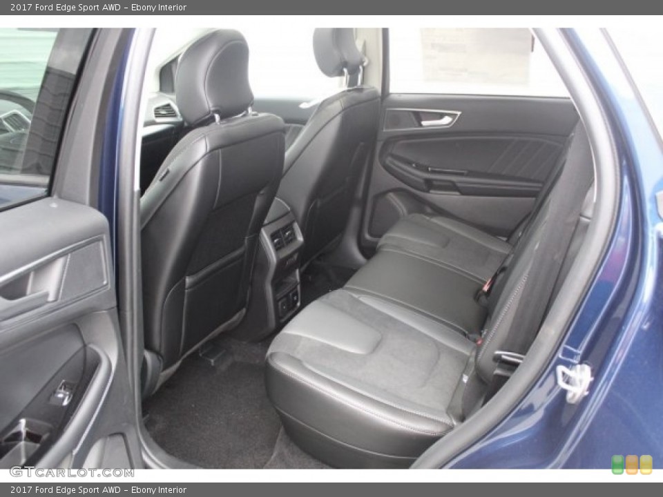 Ebony Interior Rear Seat for the 2017 Ford Edge Sport AWD #120606737