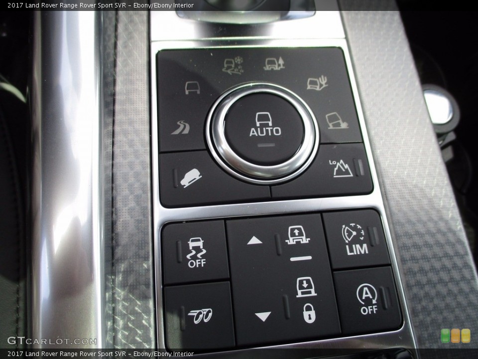 Ebony/Ebony Interior Controls for the 2017 Land Rover Range Rover Sport SVR #120612225