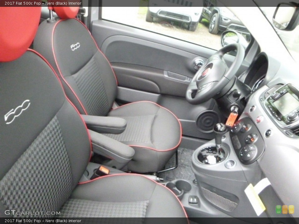 Nero (Black) Interior Front Seat for the 2017 Fiat 500c Pop #120616203