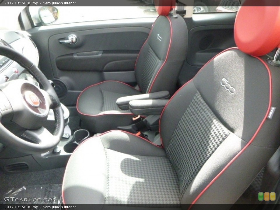 Nero (Black) Interior Front Seat for the 2017 Fiat 500c Pop #120616350