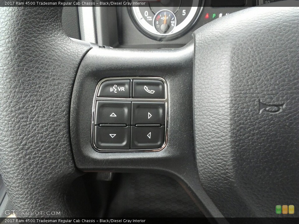 Black/Diesel Gray Interior Controls for the 2017 Ram 4500 Tradesman Regular Cab Chassis #120618033
