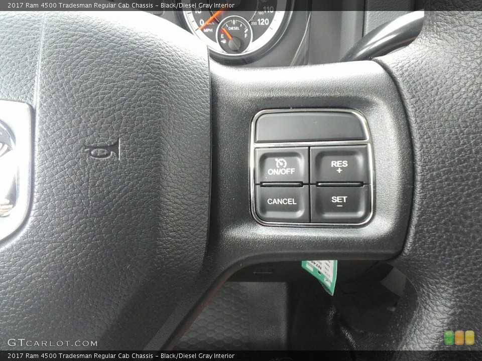 Black/Diesel Gray Interior Controls for the 2017 Ram 4500 Tradesman Regular Cab Chassis #120618063