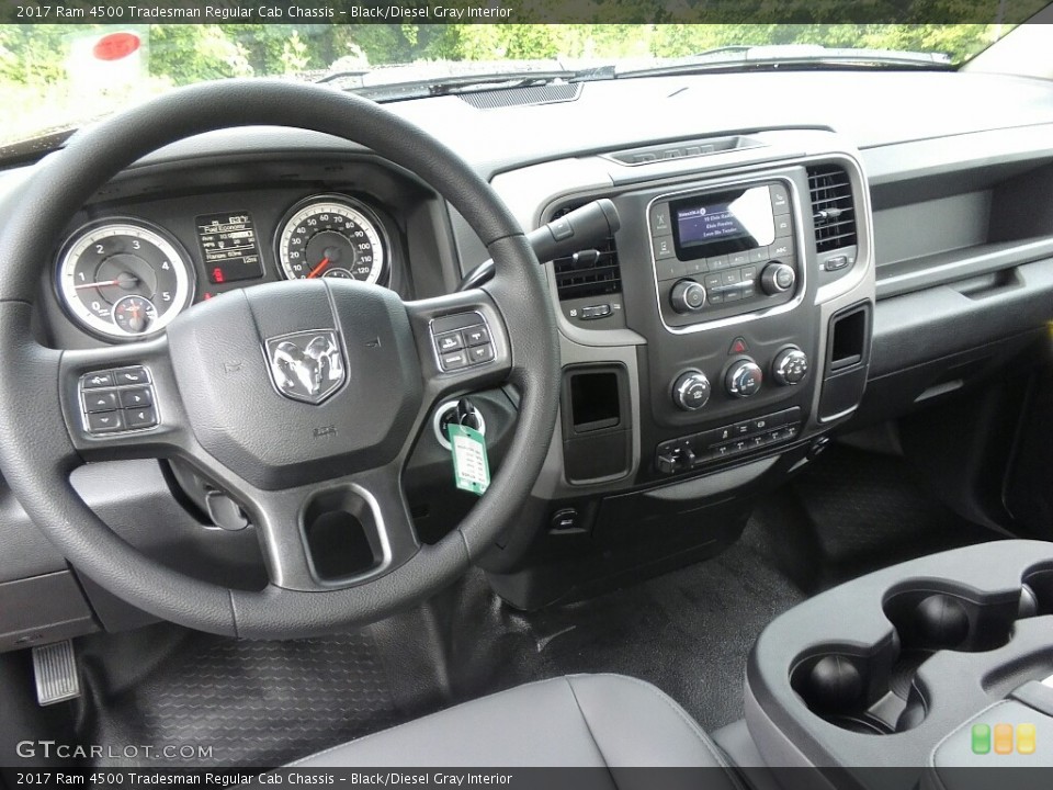 Black/Diesel Gray Interior Dashboard for the 2017 Ram 4500 Tradesman Regular Cab Chassis #120618222