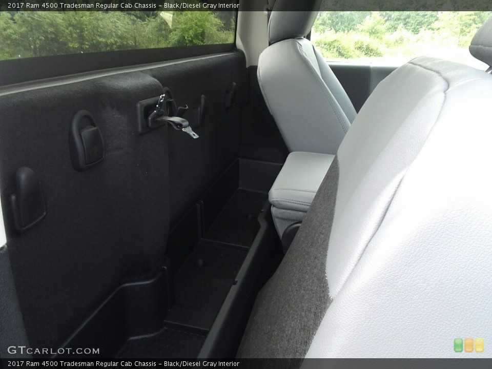 Black/Diesel Gray Interior Rear Seat for the 2017 Ram 4500 Tradesman Regular Cab Chassis #120618311