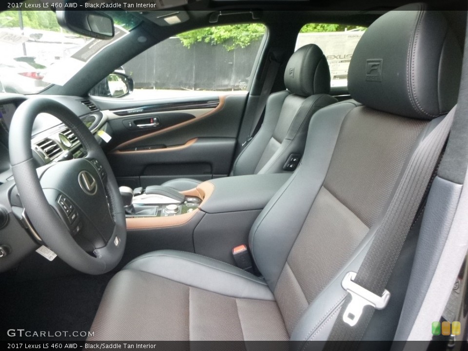 Black/Saddle Tan Interior Photo for the 2017 Lexus LS 460 AWD #120619590