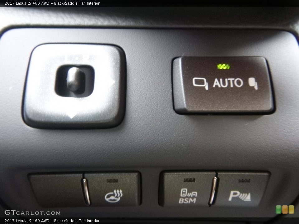 Black/Saddle Tan Interior Controls for the 2017 Lexus LS 460 AWD #120619746