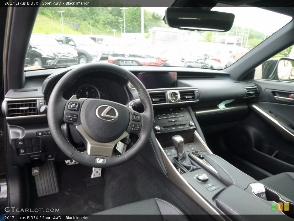 Black Interior Photo for the 2017 Lexus IS 350 F Sport AWD #120622257