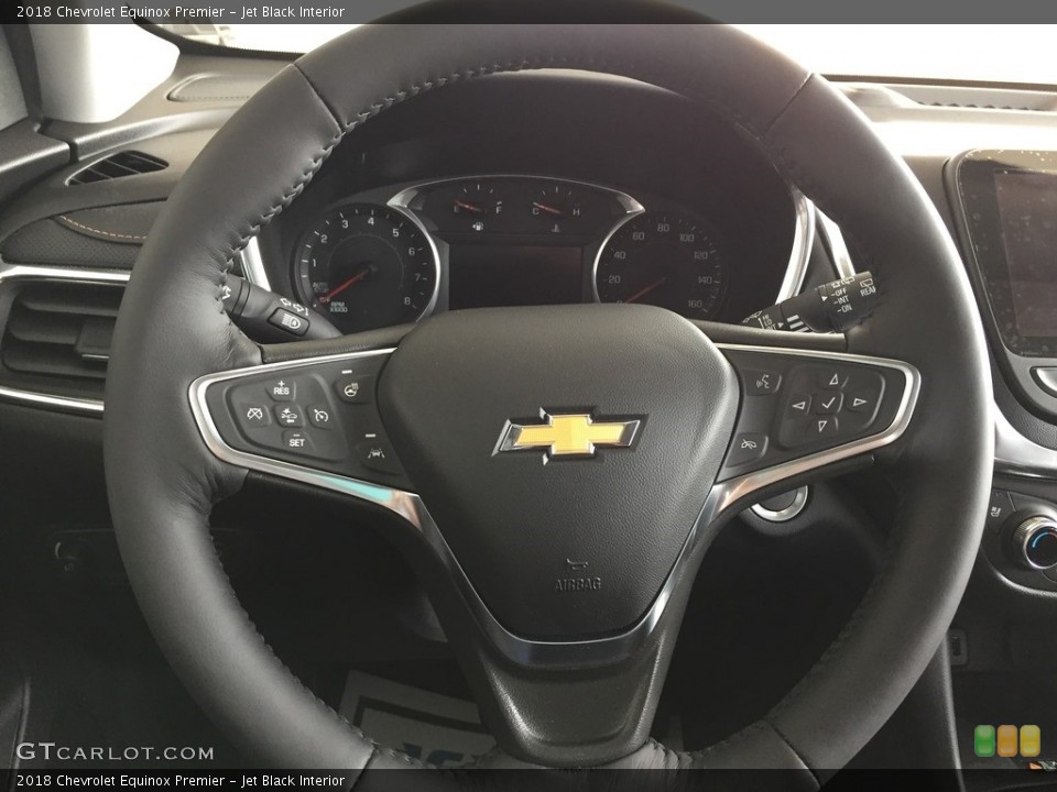 Jet Black Interior Steering Wheel for the 2018 Chevrolet Equinox Premier #120625172
