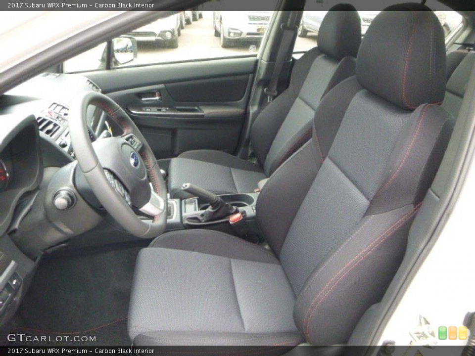 Carbon Black Interior Front Seat for the 2017 Subaru WRX Premium #120626466