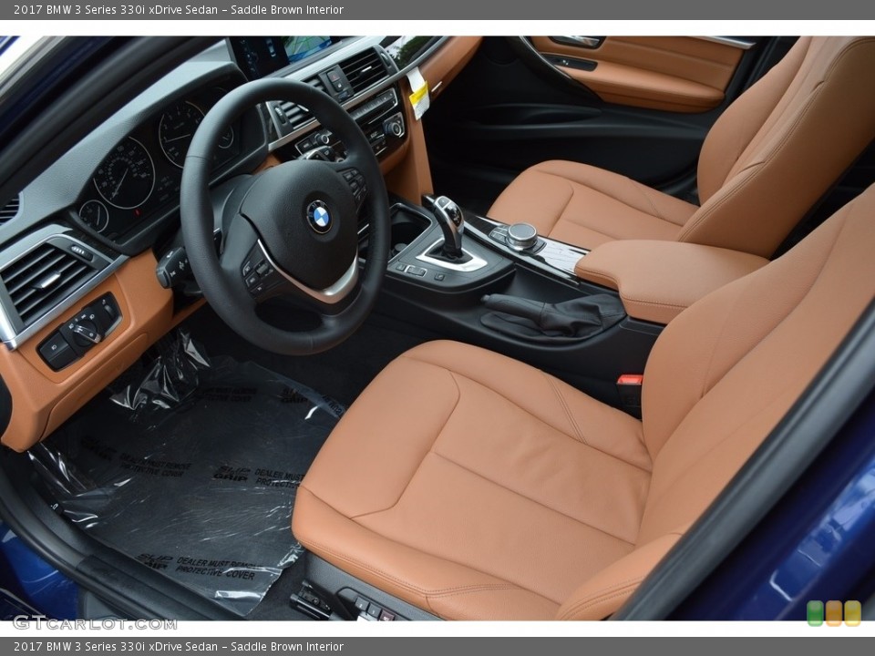 Saddle Brown Interior Photo for the 2017 BMW 3 Series 330i xDrive Sedan #120637595
