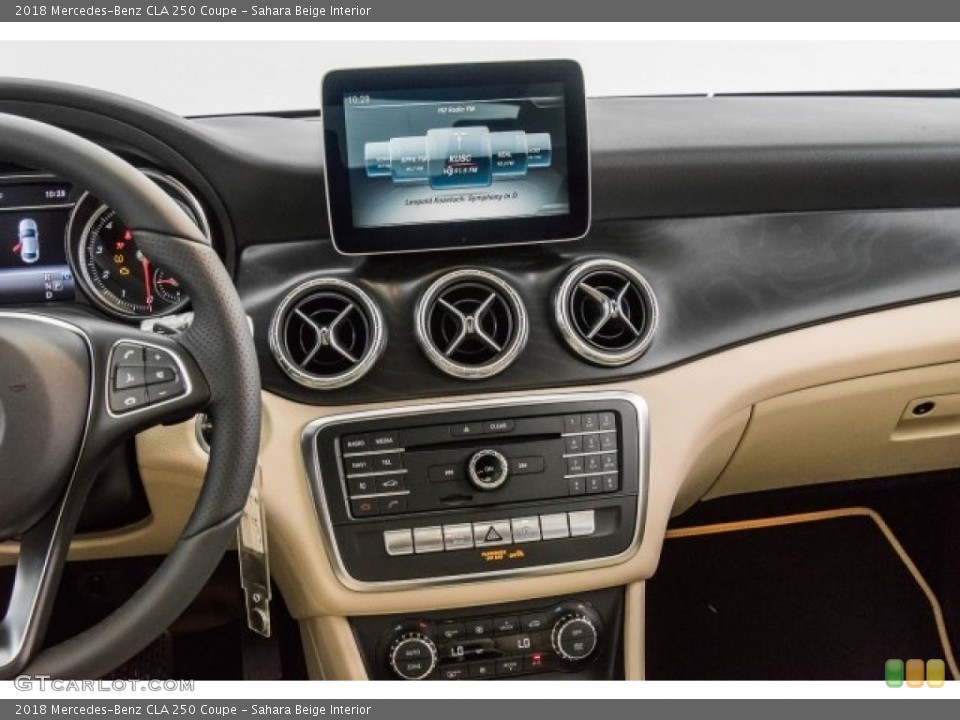 Sahara Beige Interior Dashboard for the 2018 Mercedes-Benz CLA 250 Coupe #120644543