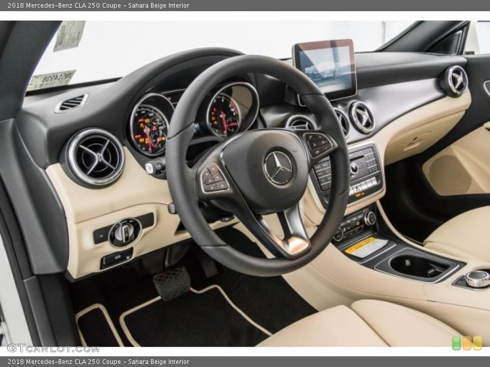 Sahara Beige Interior Dashboard for the 2018 Mercedes-Benz CLA 250 Coupe #120644558
