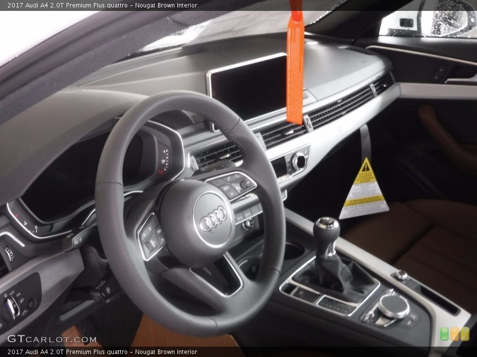 Nougat Brown Interior Dashboard for the 2017 Audi A4 2.0T Premium Plus quattro #120646649