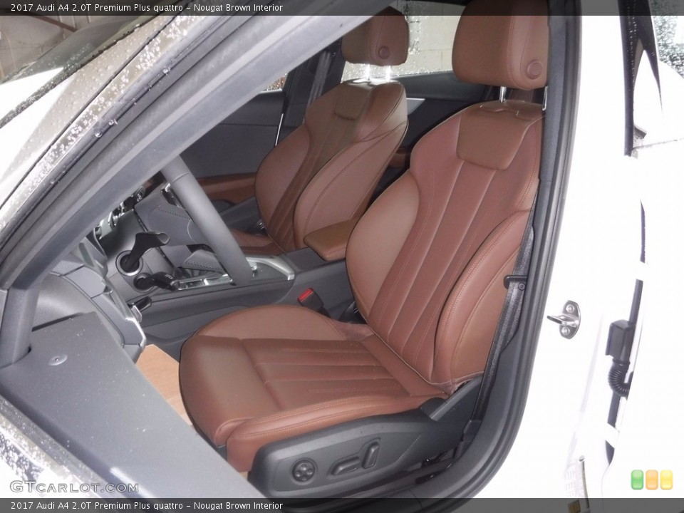 Nougat Brown Interior Front Seat for the 2017 Audi A4 2.0T Premium Plus quattro #120646670