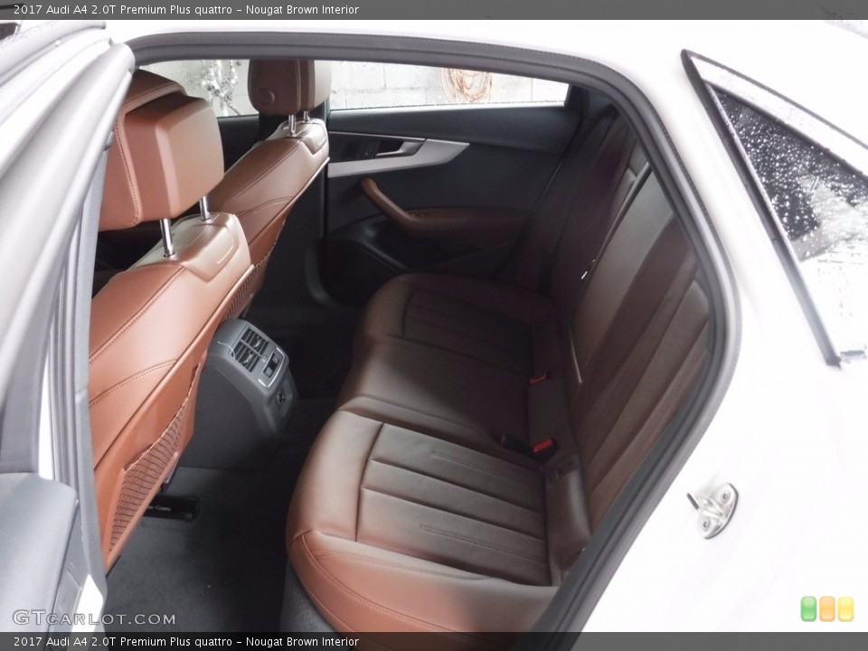 Nougat Brown Interior Rear Seat for the 2017 Audi A4 2.0T Premium Plus quattro #120646979
