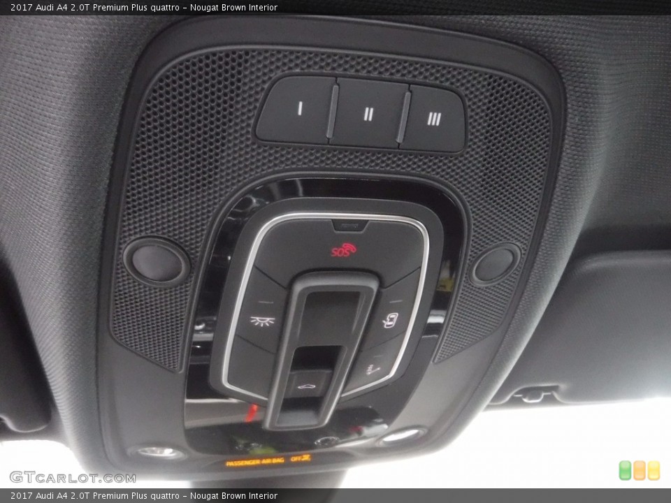 Nougat Brown Interior Controls for the 2017 Audi A4 2.0T Premium Plus quattro #120647132