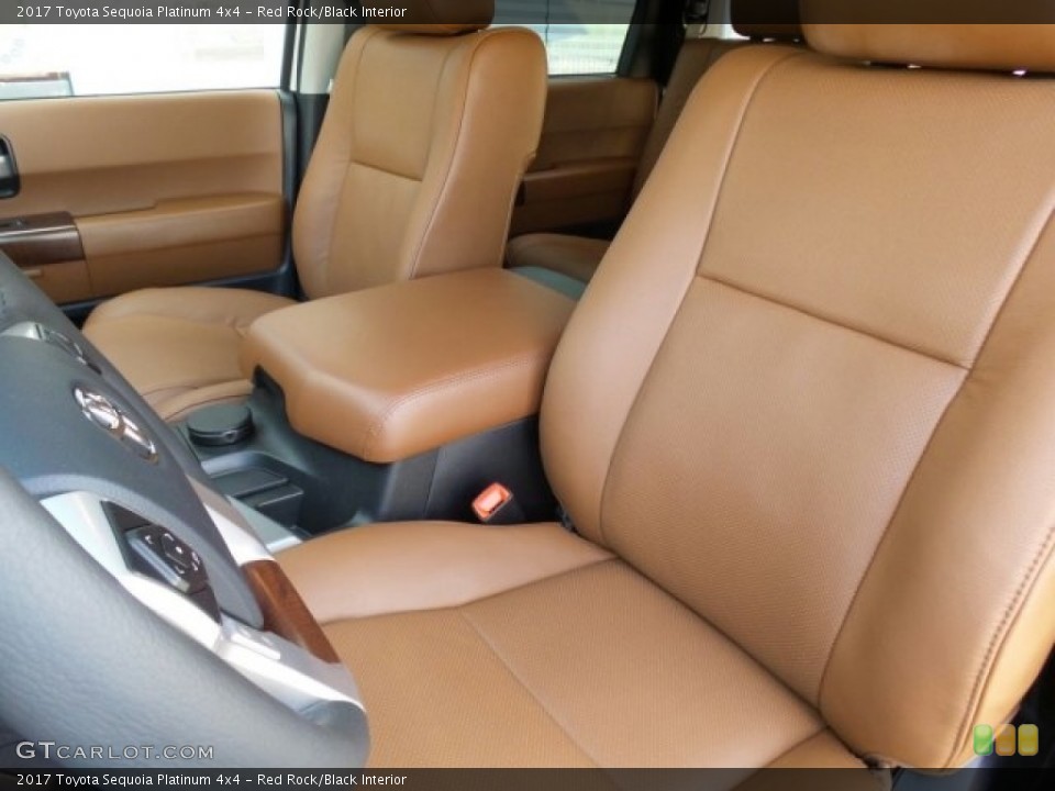 Red Rock/Black Interior Front Seat for the 2017 Toyota Sequoia Platinum 4x4 #120647366