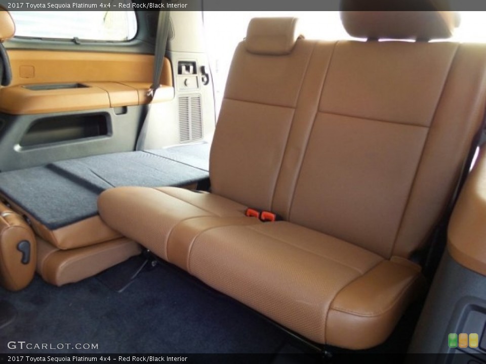 Red Rock/Black Interior Rear Seat for the 2017 Toyota Sequoia Platinum 4x4 #120647456