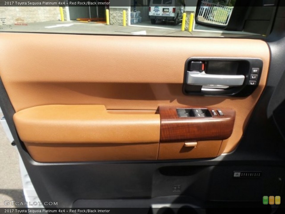 Red Rock/Black Interior Door Panel for the 2017 Toyota Sequoia Platinum 4x4 #120647498