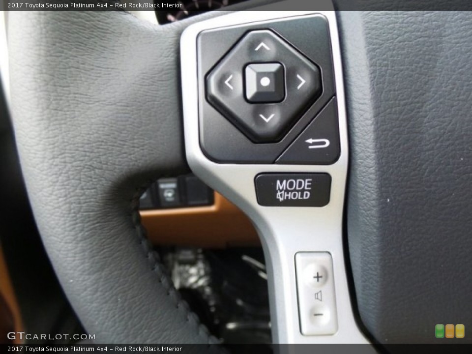 Red Rock/Black Interior Controls for the 2017 Toyota Sequoia Platinum 4x4 #120647621