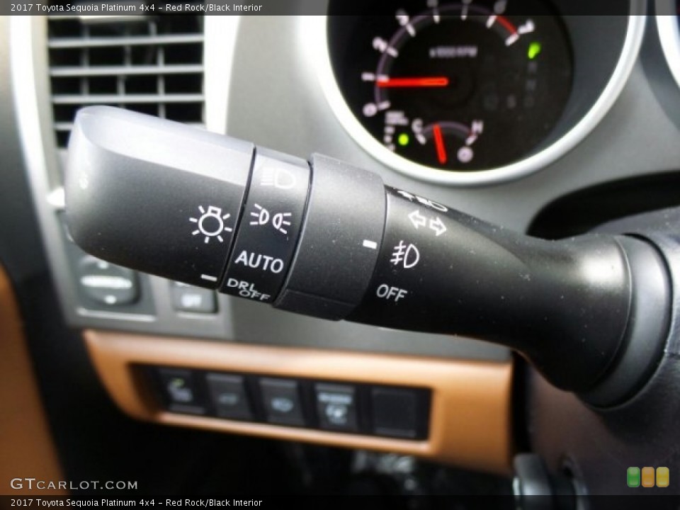 Red Rock/Black Interior Controls for the 2017 Toyota Sequoia Platinum 4x4 #120647639