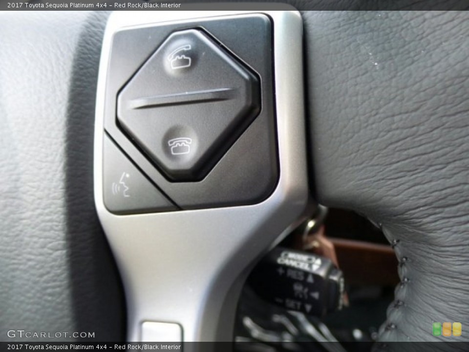 Red Rock/Black Interior Controls for the 2017 Toyota Sequoia Platinum 4x4 #120647657