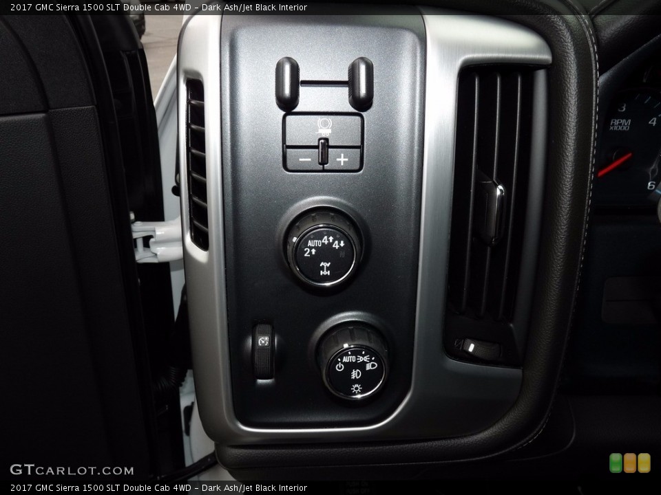 Dark Ash/Jet Black Interior Controls for the 2017 GMC Sierra 1500 SLT Double Cab 4WD #120649229