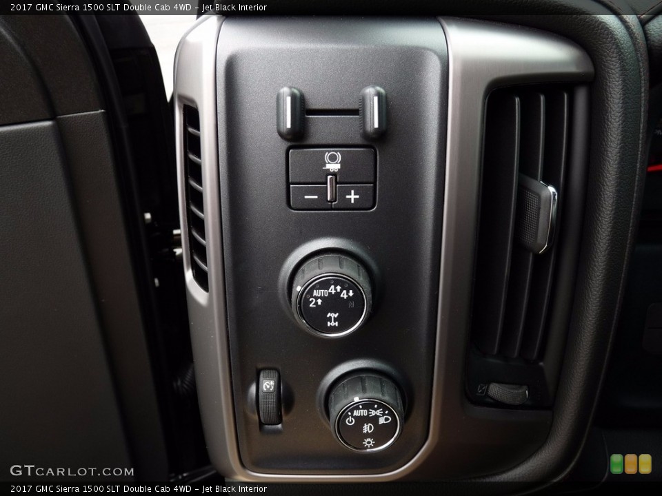 Jet Black Interior Controls for the 2017 GMC Sierra 1500 SLT Double Cab 4WD #120649712