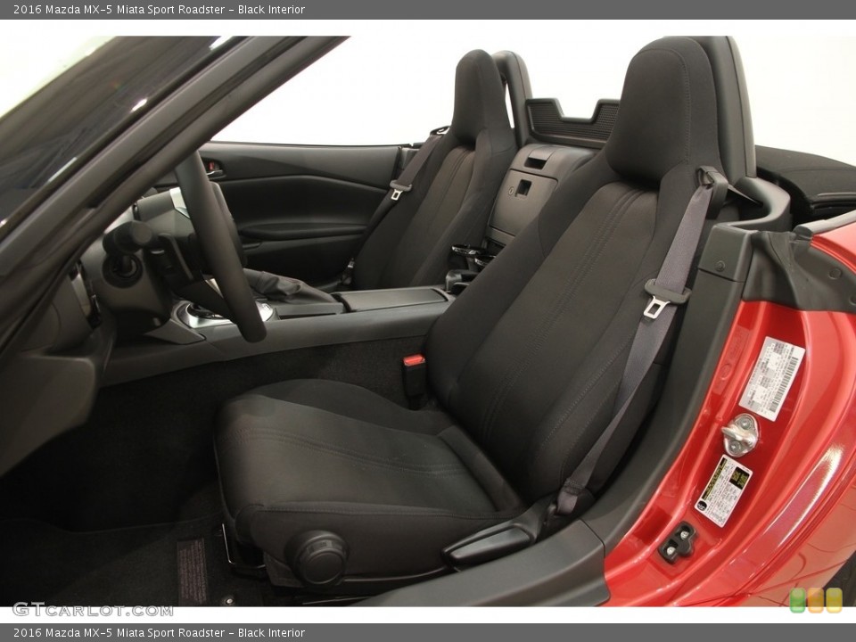 Black Interior Front Seat for the 2016 Mazda MX-5 Miata Sport Roadster #120650441
