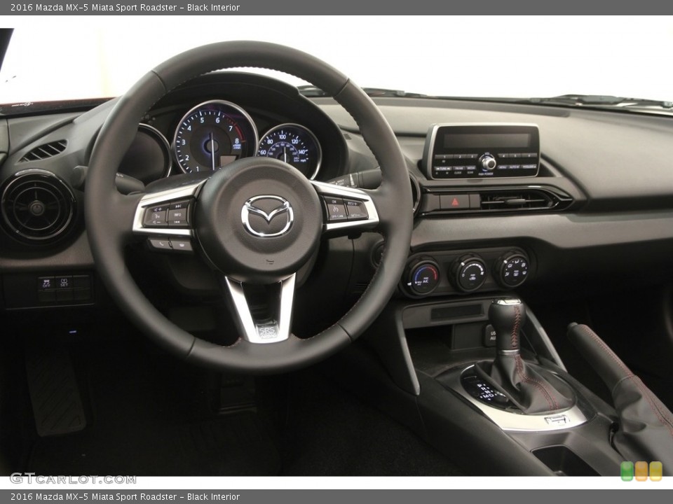 Black Interior Dashboard for the 2016 Mazda MX-5 Miata Sport Roadster #120650468