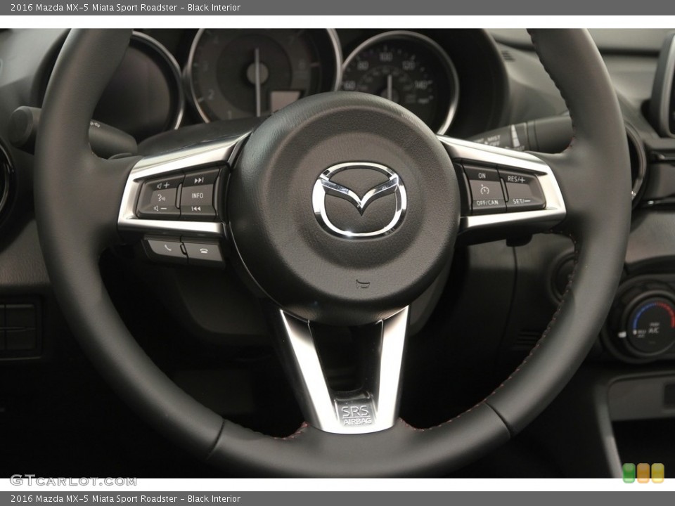 Black Interior Steering Wheel for the 2016 Mazda MX-5 Miata Sport Roadster #120650489