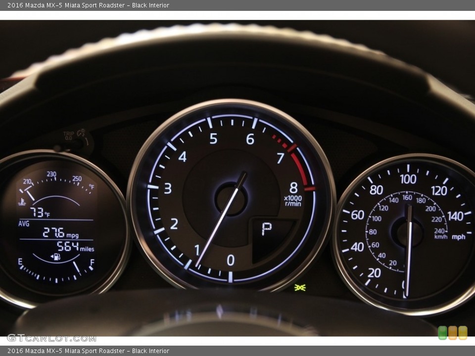 Black Interior Gauges for the 2016 Mazda MX-5 Miata Sport Roadster #120650513
