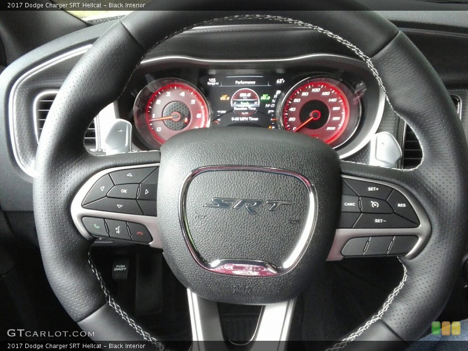 Black Interior Steering Wheel for the 2017 Dodge Charger SRT Hellcat #120654989