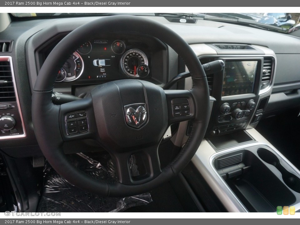 Black/Diesel Gray Interior Dashboard for the 2017 Ram 2500 Big Horn Mega Cab 4x4 #120661759