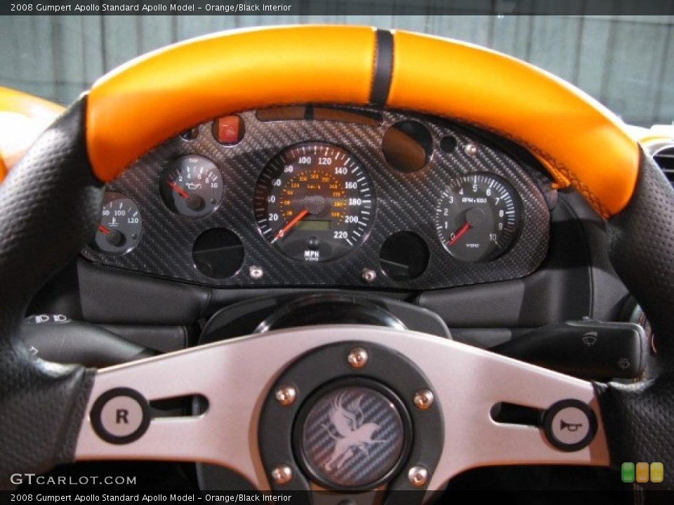 Orange/Black Interior Gauges for the 2008 Gumpert Apollo  #12066669