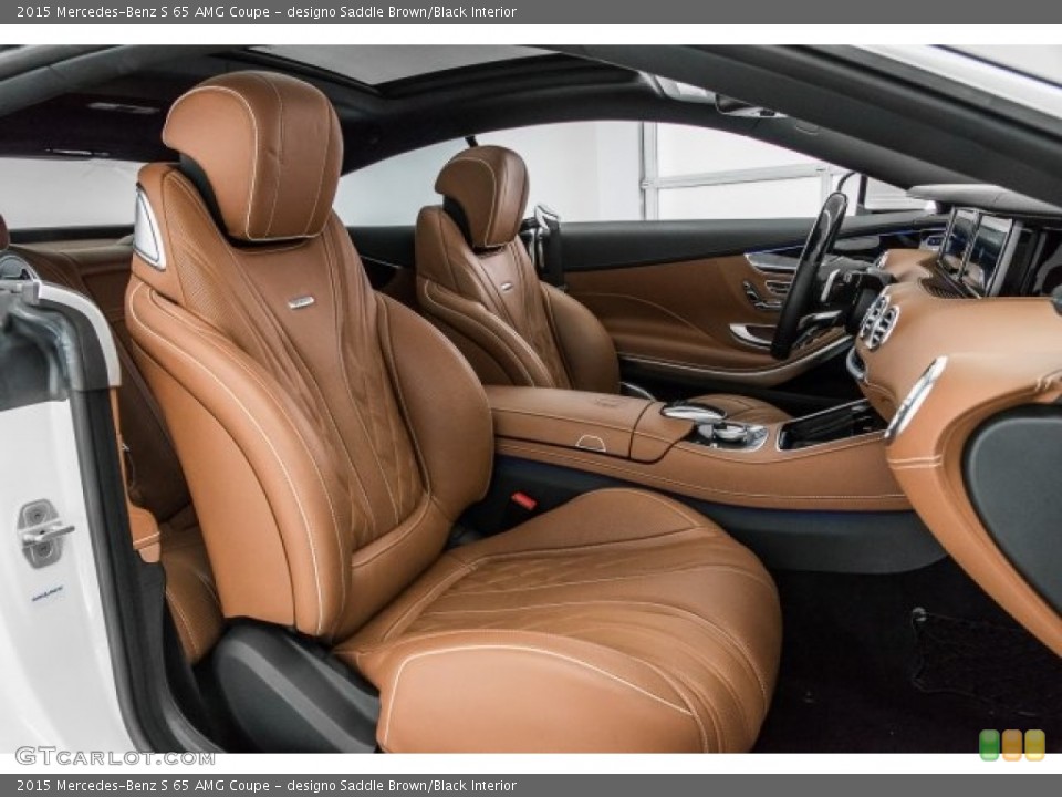 designo Saddle Brown/Black Interior Photo for the 2015 Mercedes-Benz S 65 AMG Coupe #120668872