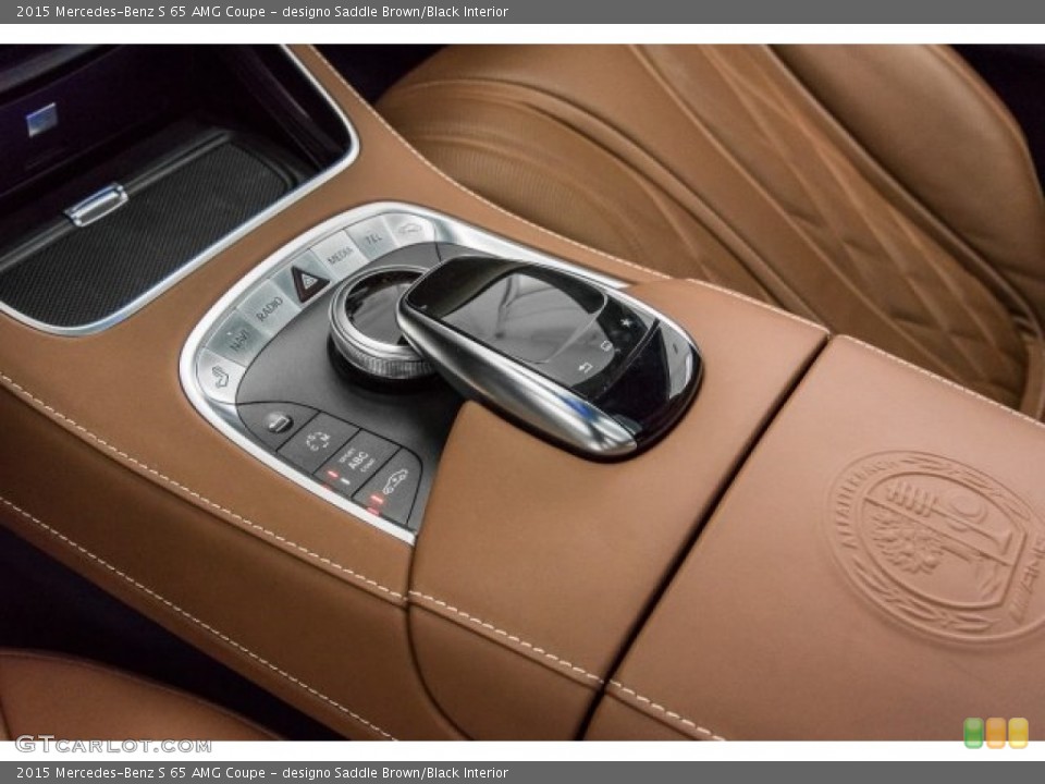 designo Saddle Brown/Black Interior Controls for the 2015 Mercedes-Benz S 65 AMG Coupe #120669106