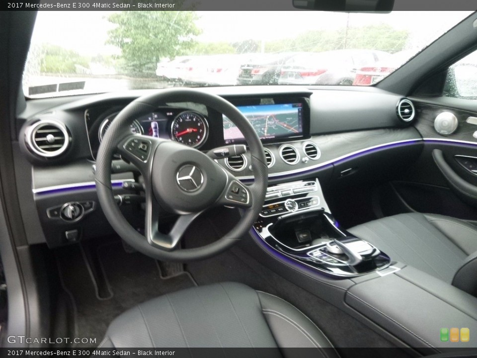 Black Interior Front Seat for the 2017 Mercedes-Benz E 300 4Matic Sedan #120672469