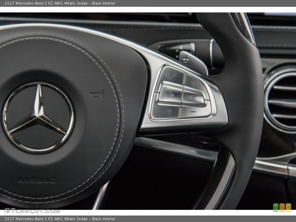 Black Interior Steering Wheel for the 2017 Mercedes-Benz S 63 AMG 4Matic Sedan #120673273