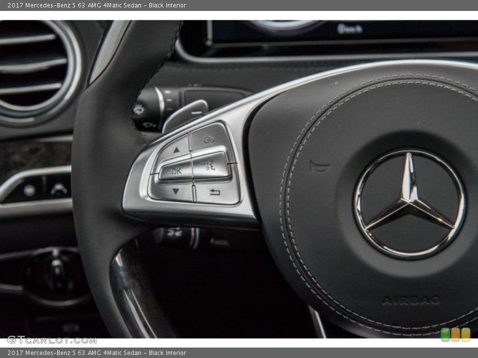 Black Interior Steering Wheel for the 2017 Mercedes-Benz S 63 AMG 4Matic Sedan #120673294