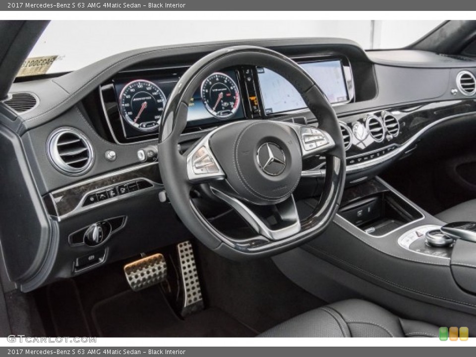 Black Interior Dashboard for the 2017 Mercedes-Benz S 63 AMG 4Matic Sedan #120673330