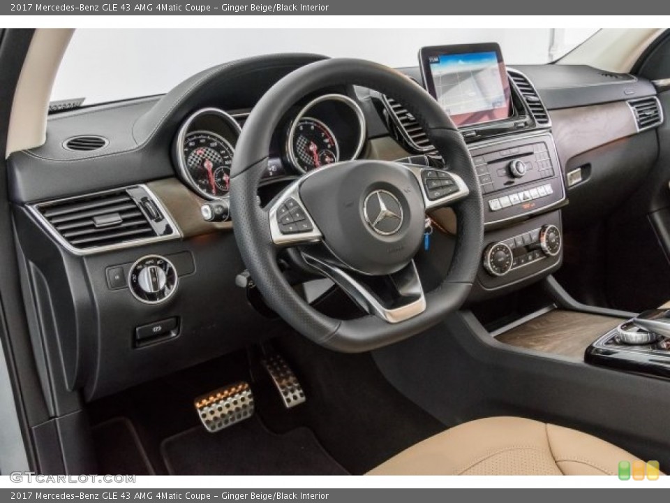 Ginger Beige/Black Interior Dashboard for the 2017 Mercedes-Benz GLE 43 AMG 4Matic Coupe #120673783