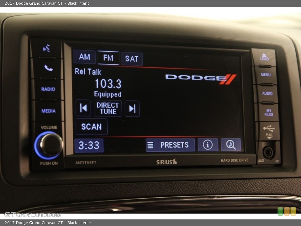 Black Interior Controls for the 2017 Dodge Grand Caravan GT #120679633