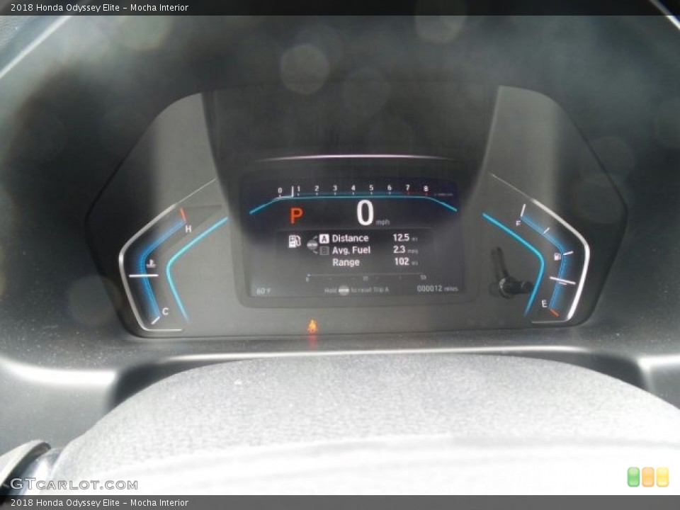 Mocha Interior Gauges for the 2018 Honda Odyssey Elite #120681254