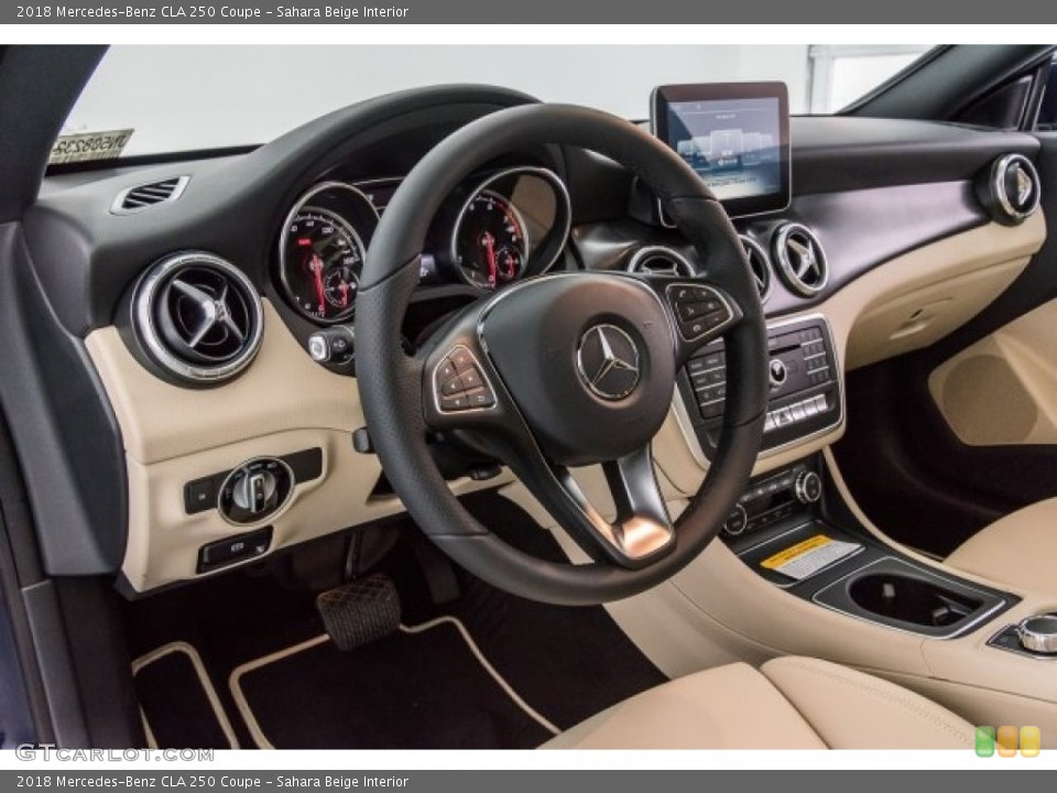 Sahara Beige Interior Dashboard for the 2018 Mercedes-Benz CLA 250 Coupe #120687146