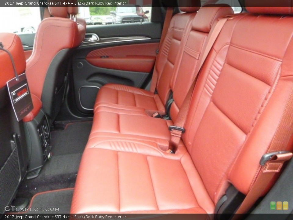 Black/Dark Ruby Red Interior Rear Seat for the 2017 Jeep Grand Cherokee SRT 4x4 #120688358